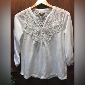 Style & Co. Boho Styled Long Sleeve Top - Size Small